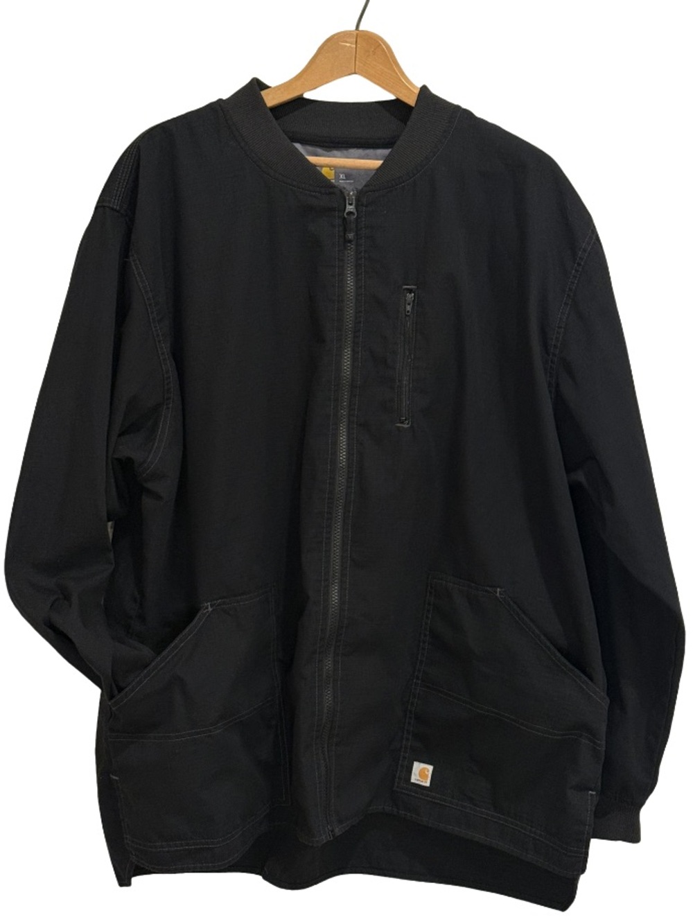 Carhartt Liberty Mens Ripstop Bomber Scrub Jacket Black XL YKK Zip Gorpcore